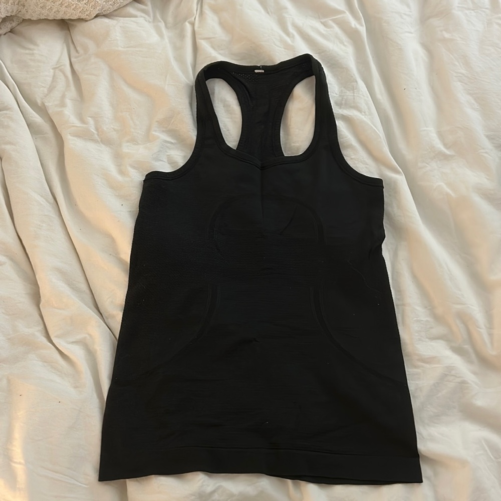 Black Lululemon Racerback Tank 4 Swiftly Tech